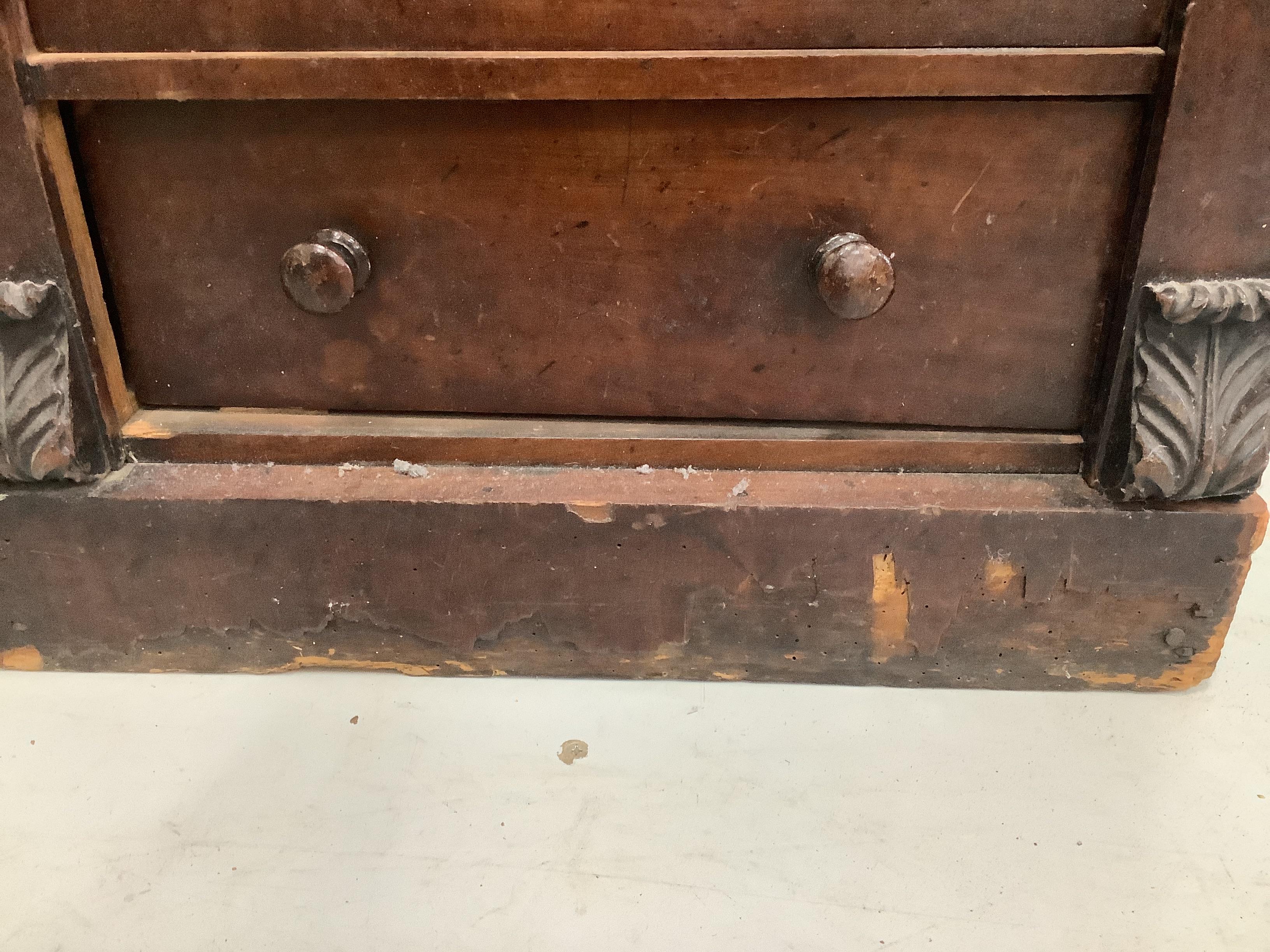 A Victorian mahogany Wellington chest, width 64cm, depth 46cm, height 152cm